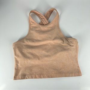 Beyond Yoga Peach Sports Bra Crop top Criss Cross back M